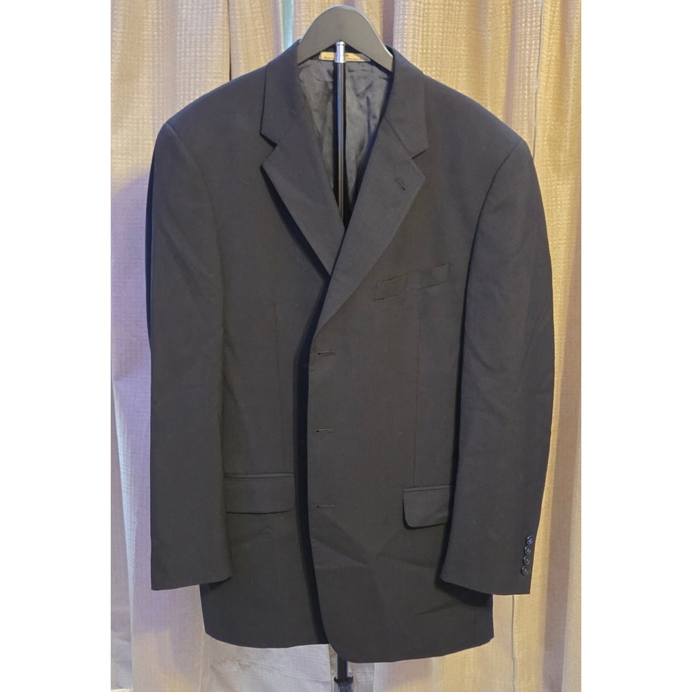 Joseph Abboud Nordstrom 3 Button Blazer Jacket Mens Size 42L Black